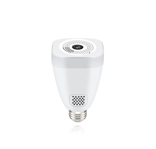 Tuya smart WiFi fisheye 360 ° Panoramic 3.0MP Wi-Fi Bulb Camera - PST-F30A-3MP